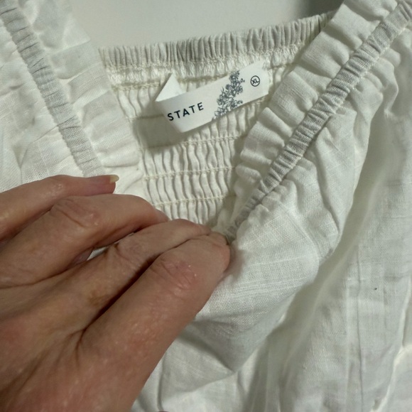 Altar'd State White Tiered Mini Dress like new XL - Picture 8 of 16